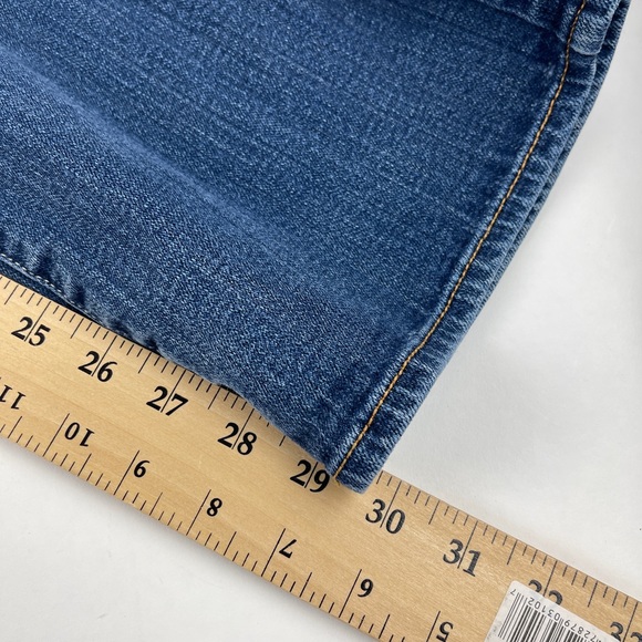 American Eagle Jeans Womens 12 Regular Slim Boot Stretch Blue Denim - Picture 7 of 11